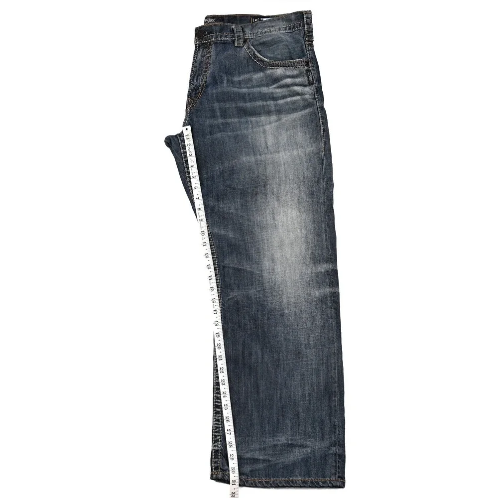 Silver Gordie Loose Relaxed Fit Jeans Mens 40x32 (42x31) Straight Leg Distressed